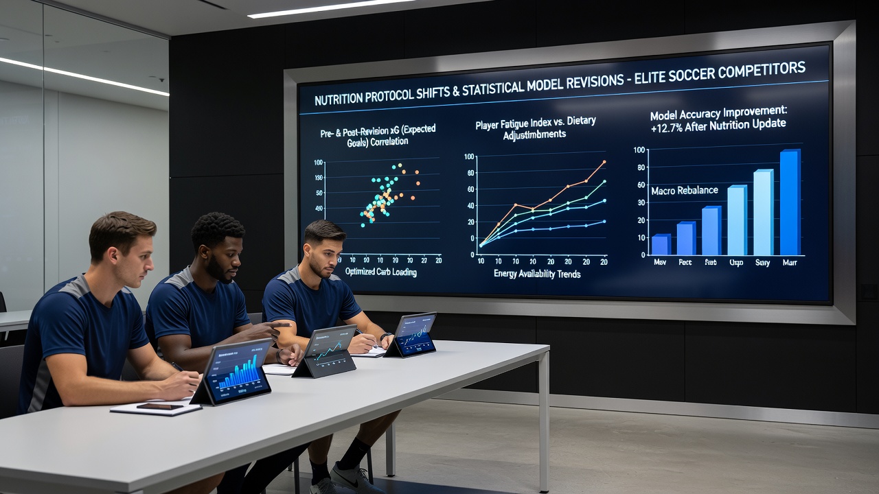 Data analysts updating statistical models on multiple screens