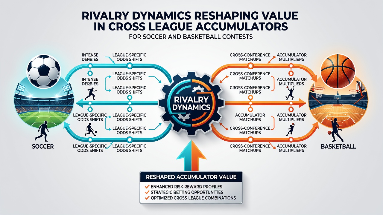 Cross-league accumulator examples showing rivalry-driven line movements in soccer and basketball